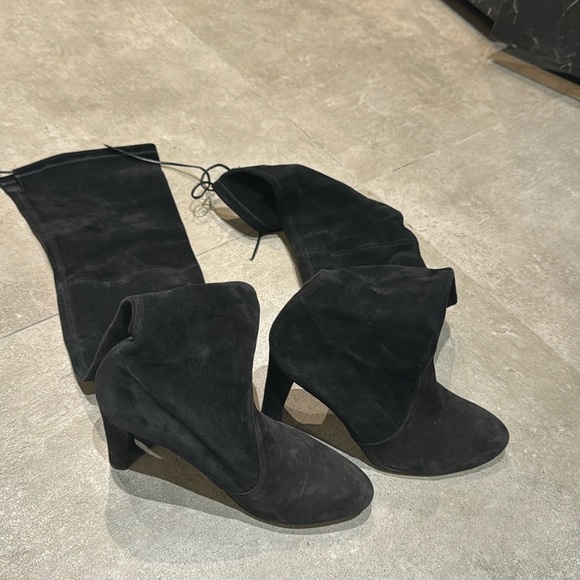 Black Stuart Weitzman boots high - Picture 2 of 3